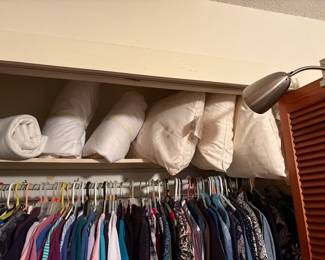 Bedroom closet - pillows