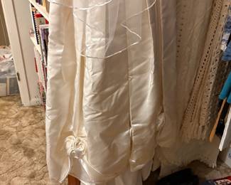 Bedroom - bottom of wedding dress
