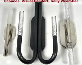Lot 621 3pcs Contemporary Modern wall Sconces. Visual Comfort, Kelly Wearstler