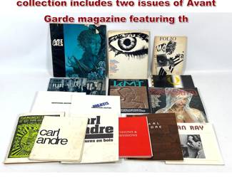 Lot 651 Mid Century Modern Ephemera. The collection includes two issues of Avant Garde magazine featuring th