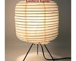 Lot 721 Noguchi Style Tripod Paper Lantern Lamp. 