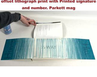 Lot 899 Ed Ruscha Heaven 12 Way Hell offset lithograph print with Printed signature and number. Parkett mag