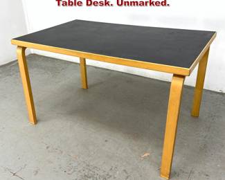 Lot 634 Alvar Aalto Laminate Cafe Dining Table Desk. Unmarked.