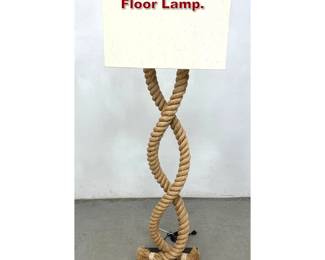 Lot 757 Contemporary Modern Twisted Rope Floor Lamp. 