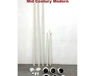 Lot 1075 Thomas Track Light Ball Lights. Mid Century Modern 