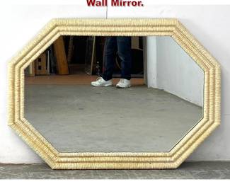 Lot 977 Decorative Faux Cord Wrapped Wall Mirror. 