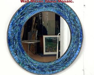 Lot 976 Michael Solomon Studio Art Glass Wall Mirror. Glass Mosaic. 