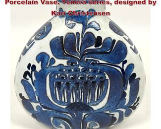 Lot 783 Royal Copenhagen Denmark Porcelain Vase. Tenera series, designed by Kari Christensen