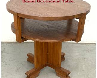 Lot 985 Vintage French Style Art Deco Round Occasional Table.