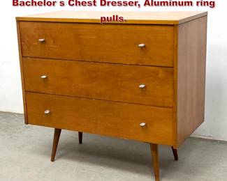 Lot 727 Paul McCobb Planner Group Bachelor s Chest Dresser, Aluminum ring pulls.