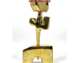 Lot 819 Modernist 3 Part Brass sculpture after Goeritz