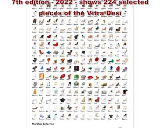 Lot 925 Vitra  The Chair Collection Poster 7th edition  2022  shows 224 selected pieces of the Vitra Desi
