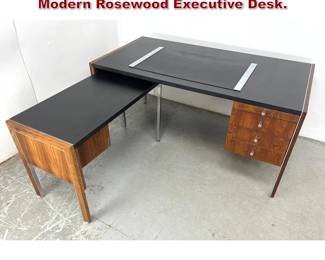Lot 951 Biltrite Furniture Mid Century Modern Rosewood Executive Desk. 