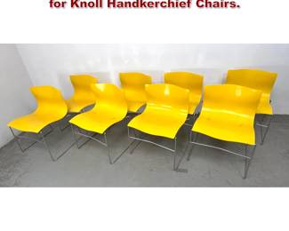 Lot 1087 Set 8 Massimo and Lella Vignelli for Knoll Handkerchief Chairs. 