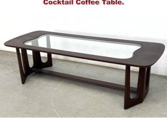 Lot 632 Mid Century Modern Broyhill Cocktail Coffee Table. 