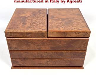 Lot 1030 Frontgate Jewelry and watch chest manufactured in Italy by Agresti 