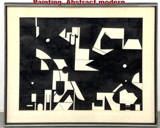 Lot 747 ROBERTA JOSLIN The Dredge Painting. Abstract modern.
