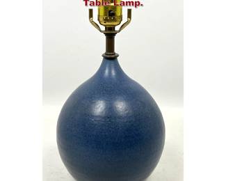 Lot 694 Small Bostlund Style Art Pottery Table Lamp. 