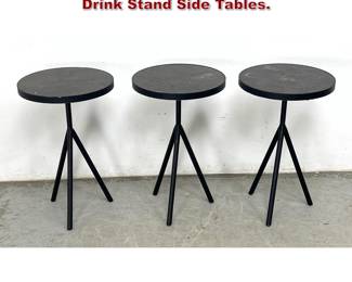 Lot 733 Corin Model Contemporary Modern Drink Stand Side Tables. 