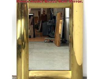 Lot 864 Large C. Jere for Artisan House Roma model Brass Wall Mirror. 