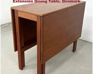 Lot 647 Danish Modern Teak Gate Leg Extension Dining Table. Denmark