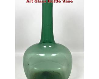 Lot 852 Vintage Large Mid Century Blenko Art Glass Bottle Vase