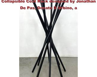Lot 661 Zanotta Sciangi Italian Modern Collapsible Coat Rack designed by Jonathan De Pas, Donato D Urbino, a