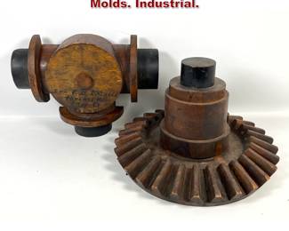 Lot 1009 2pcs Wood Machine Fabrication Molds. Industrial. 