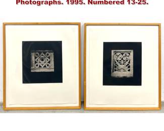 Lot 657 2pcs Robert Kelly Architectural Photographs. 1995. Numbered 1325.
