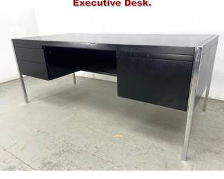 Lot 739 Richard Schultz for Knoll Ebonized Executive Desk. 