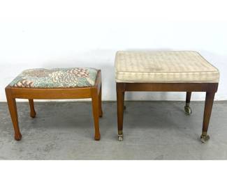 Lot 949 2 Vintage Footstools Ottomans 