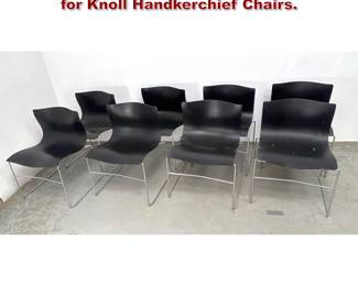 Lot 1091 Set 8 Massimo and Lella Vignelli for Knoll Handkerchief Chairs. 