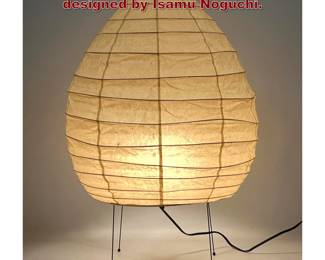 Lot 671 Akari Light Sculpture, Model 22N, designed by Isamu Noguchi. 