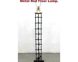 Lot 697 Contemporary Modern Stacked Metal Rod Floor Lamp. 