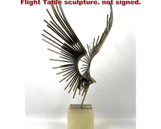 Lot 638 C. Jere Mid Century Modern Bird in Flight Table sculpture. not signed. 