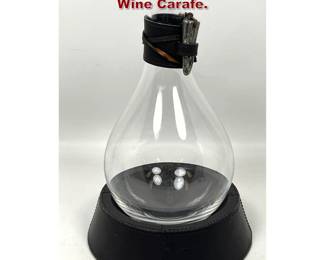 Lot 812 Ralph Lauren Leather and Glass Wine Carafe. 