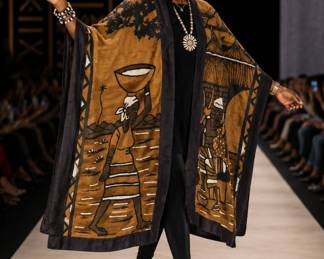 Mud Cloth Cape bid #79