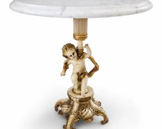 Marble Top Putti Table