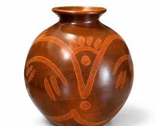 DUCUALE GRANDE Eartheware Pot Nicaragua bid #31