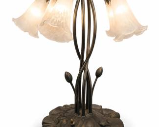 Art Nouveau Style Lily Lamp bid #59