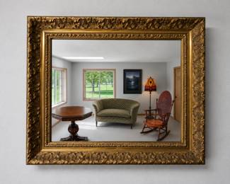 Vintage Gilded Frame Mirror bid #33