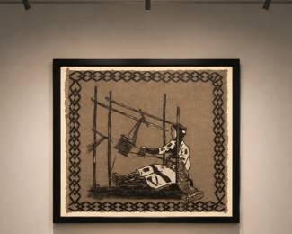 Framed Mud Cloth bid #90