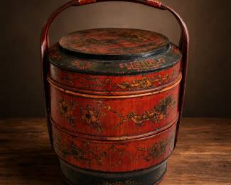 Antique Chinese Wedding Basket bid #53