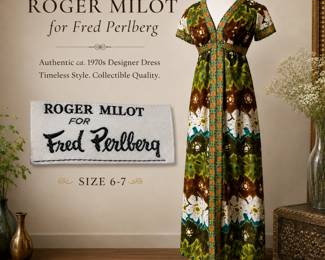 ROGER MILOT ca. 1970s Dress bid #10