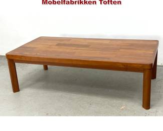 Lot 1218 Danish Modern Coffee Table. Mobelfabrikken Toften