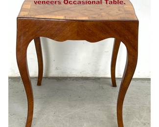 Lot 1256 Italian Louis XV style mixed wood veneers Occasional Table.