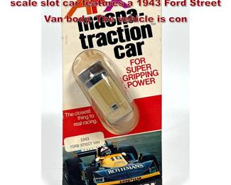 Lot 1587 Aurora AFX MagnaTraction HO scale slot car features a 1943 Ford Street Van body. The vehicle is con