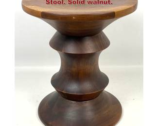 Lot 1250 Ray and Charles Eames Time Life Stool. Solid walnut. 