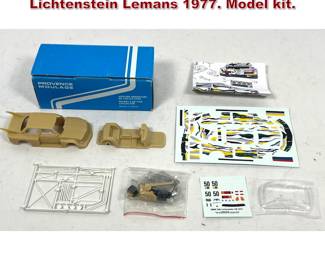 Lot 1608 Provence Moulage kit BMW 320 Roy Lichtenstein Lemans 1977. Model kit. 