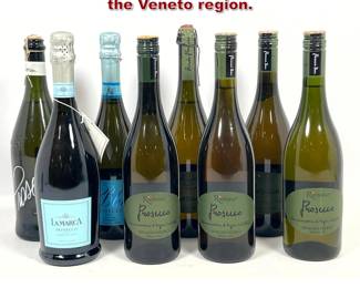 Lot 1634 8pcs Italian Prosecco produced in the Veneto region.
